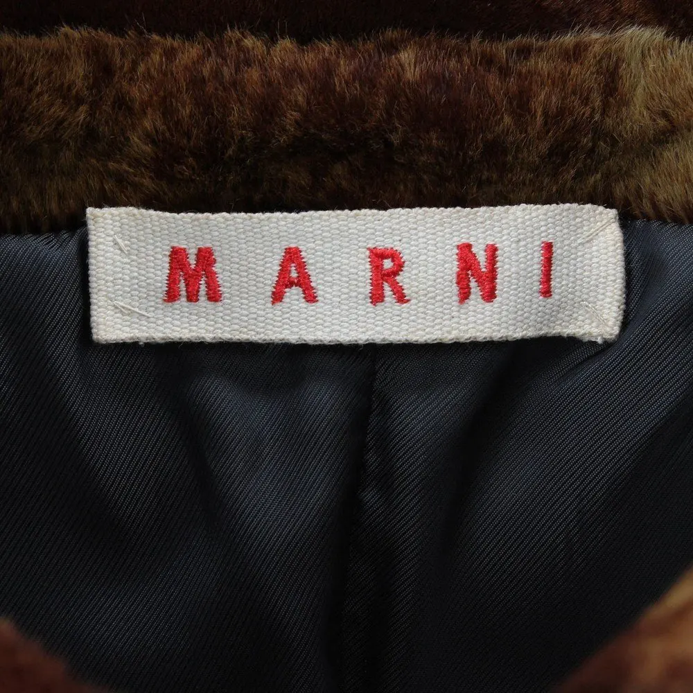Marni Brown Fur Jacket - 2000s Brown Good - Box View