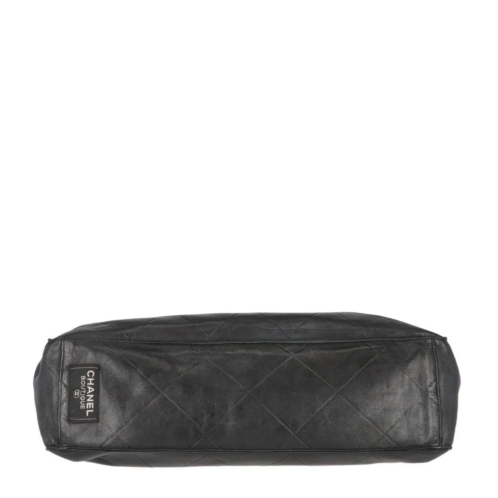 Chanel Black Leather Tote Bag - 2000s Black Leather Good - Box View