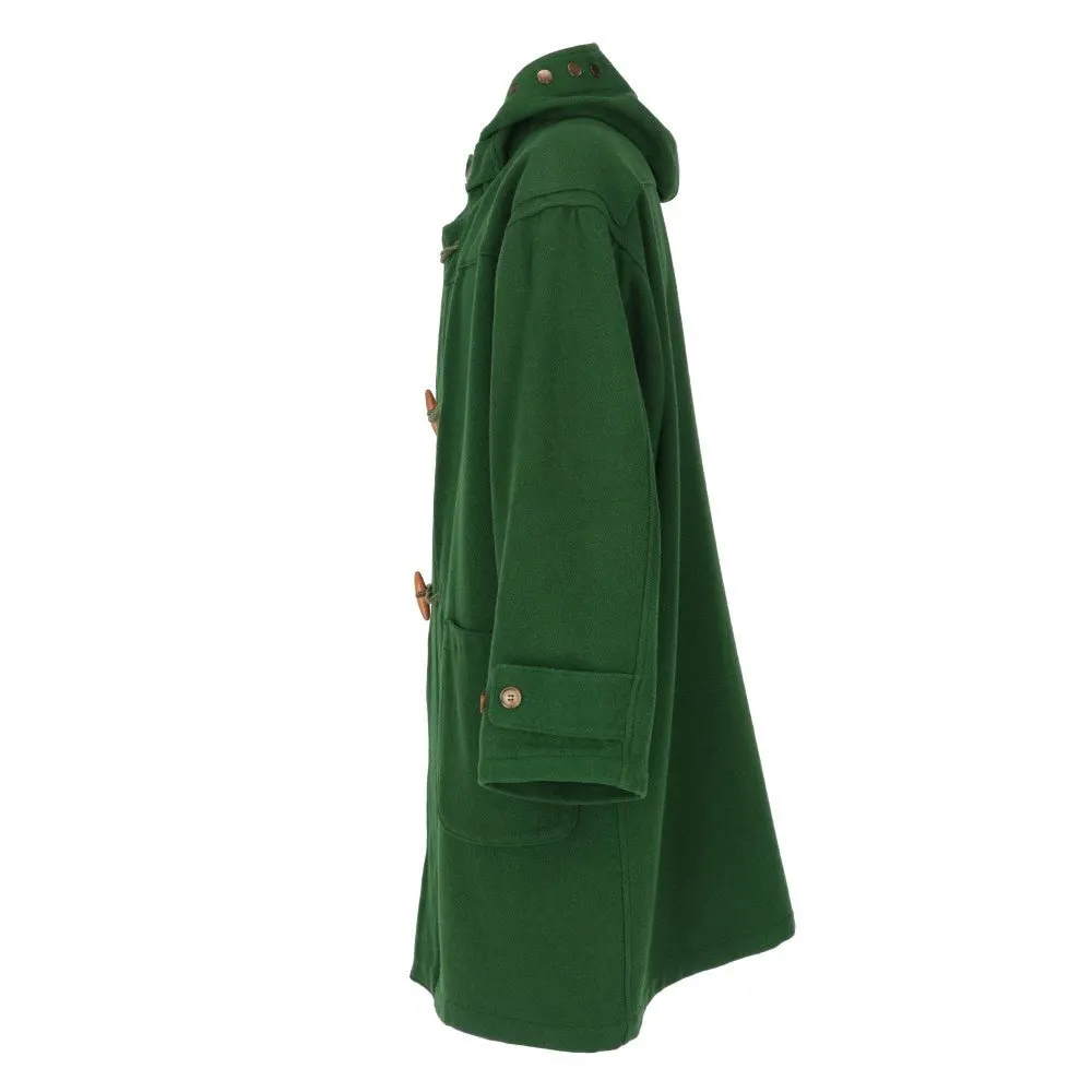 C.P. Company Green Wool Hooded Coat - '90s Green Wool Good - Inside View