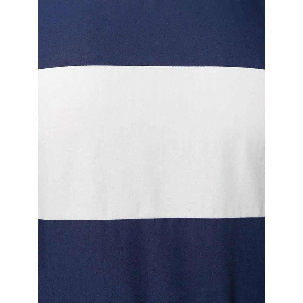 Chanel Blue and White Cotton Top - '90s White Cotton Good - Box View