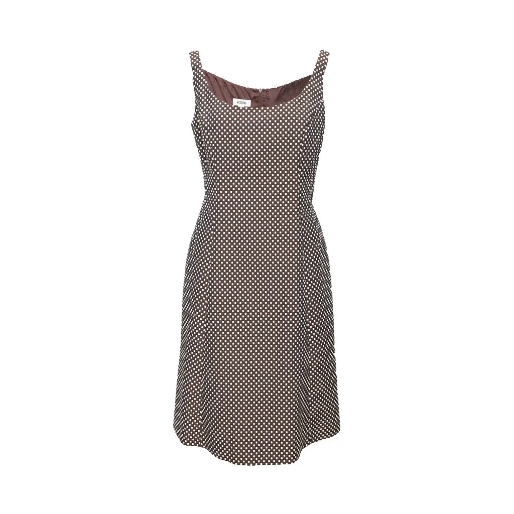 Moschino Checkered Dress and Jacket Set - '10s Red Good - Inside View
