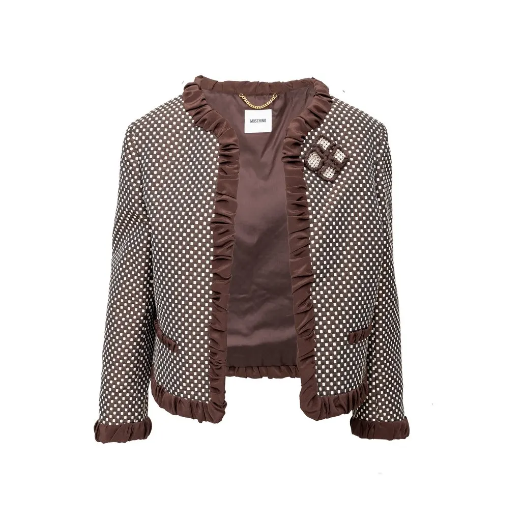 Moschino Checkered Dress and Jacket Set - '10s Red Good - Box View