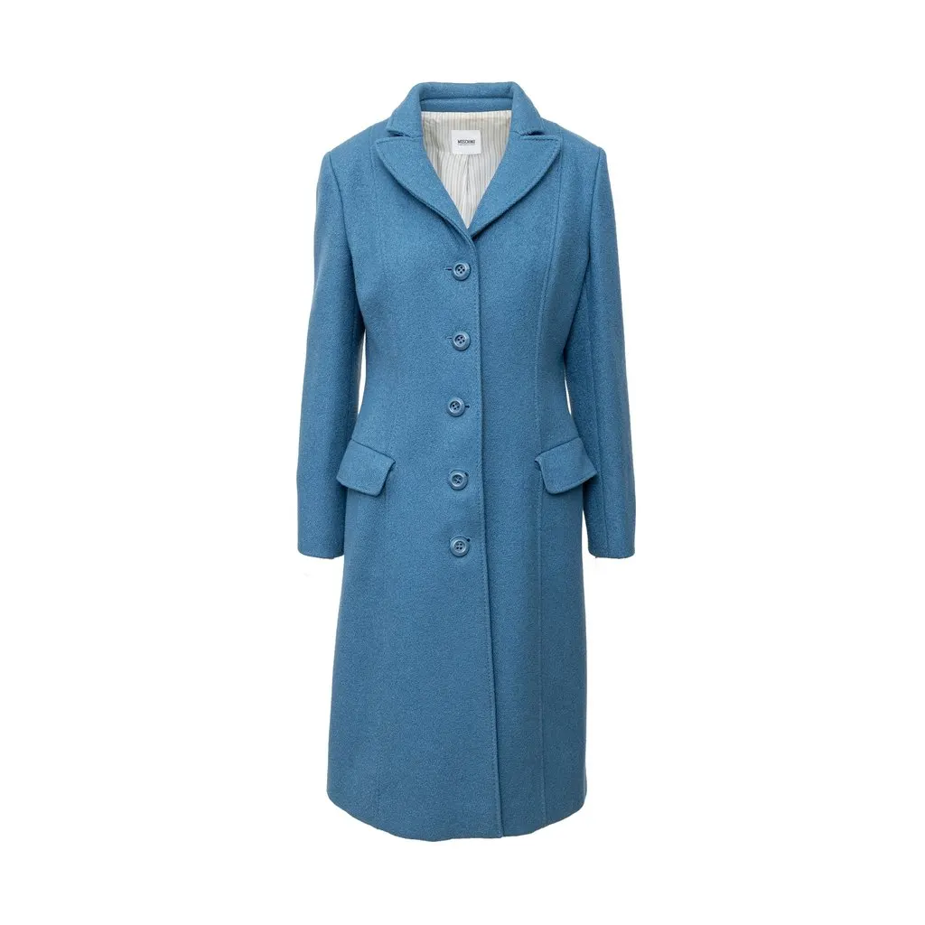 Moschino Cheap and Chic Wool Coat - '10s MultiColor Wool Good - Front View