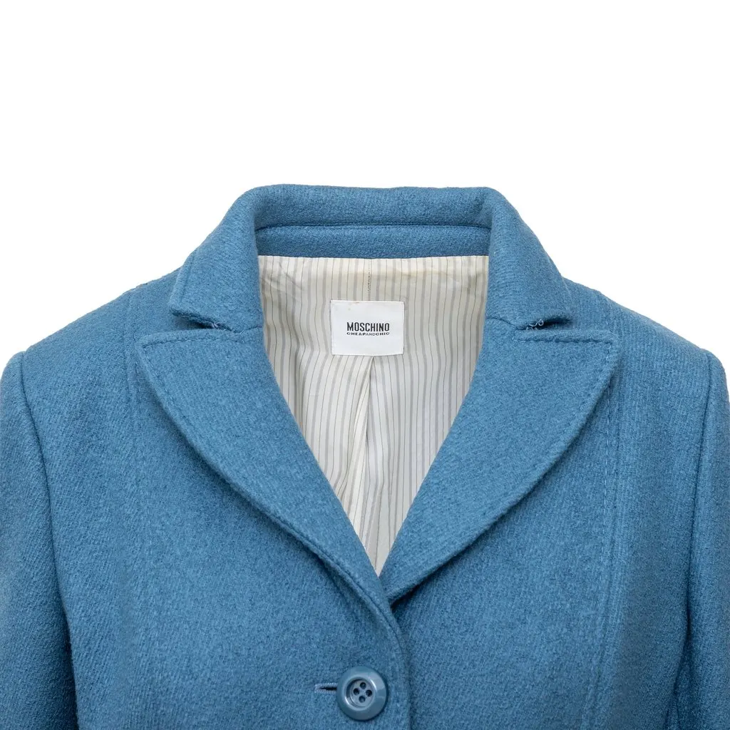 Moschino Cheap and Chic Wool Coat - '10s MultiColor Wool Good - Inside View