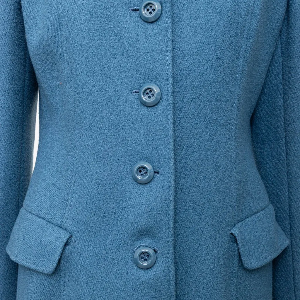 Moschino Cheap and Chic Wool Coat - '10s MultiColor Wool Good - Model View
