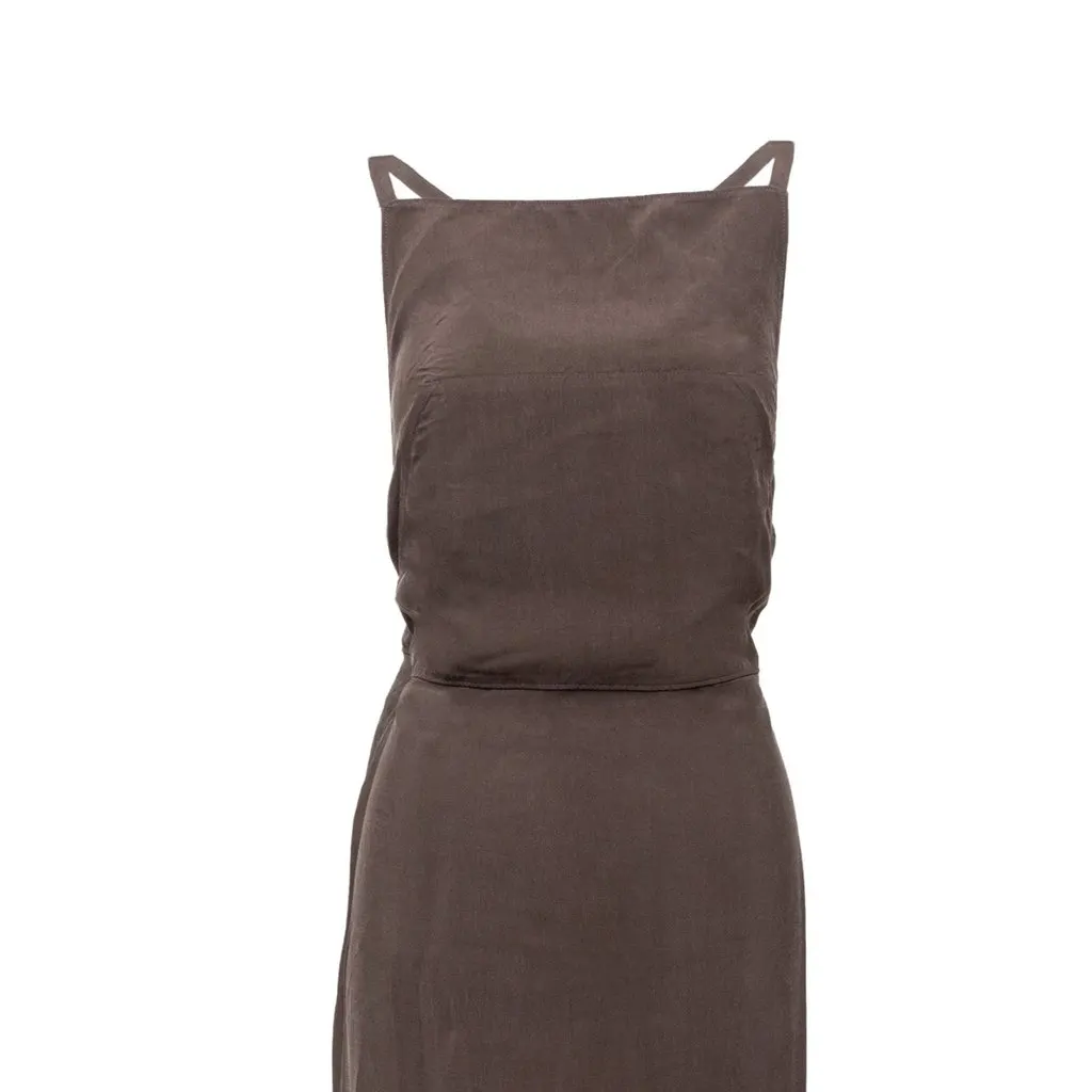 Jean Paul Gaultier Classique Rayon Dress - '10s Brown Good - Inside View