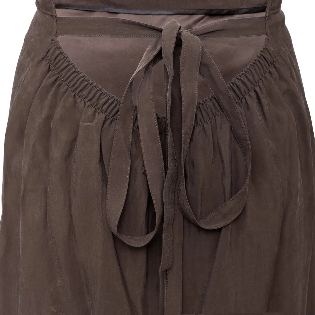 Jean Paul Gaultier Classique Rayon Dress - '10s Brown Good - Model View