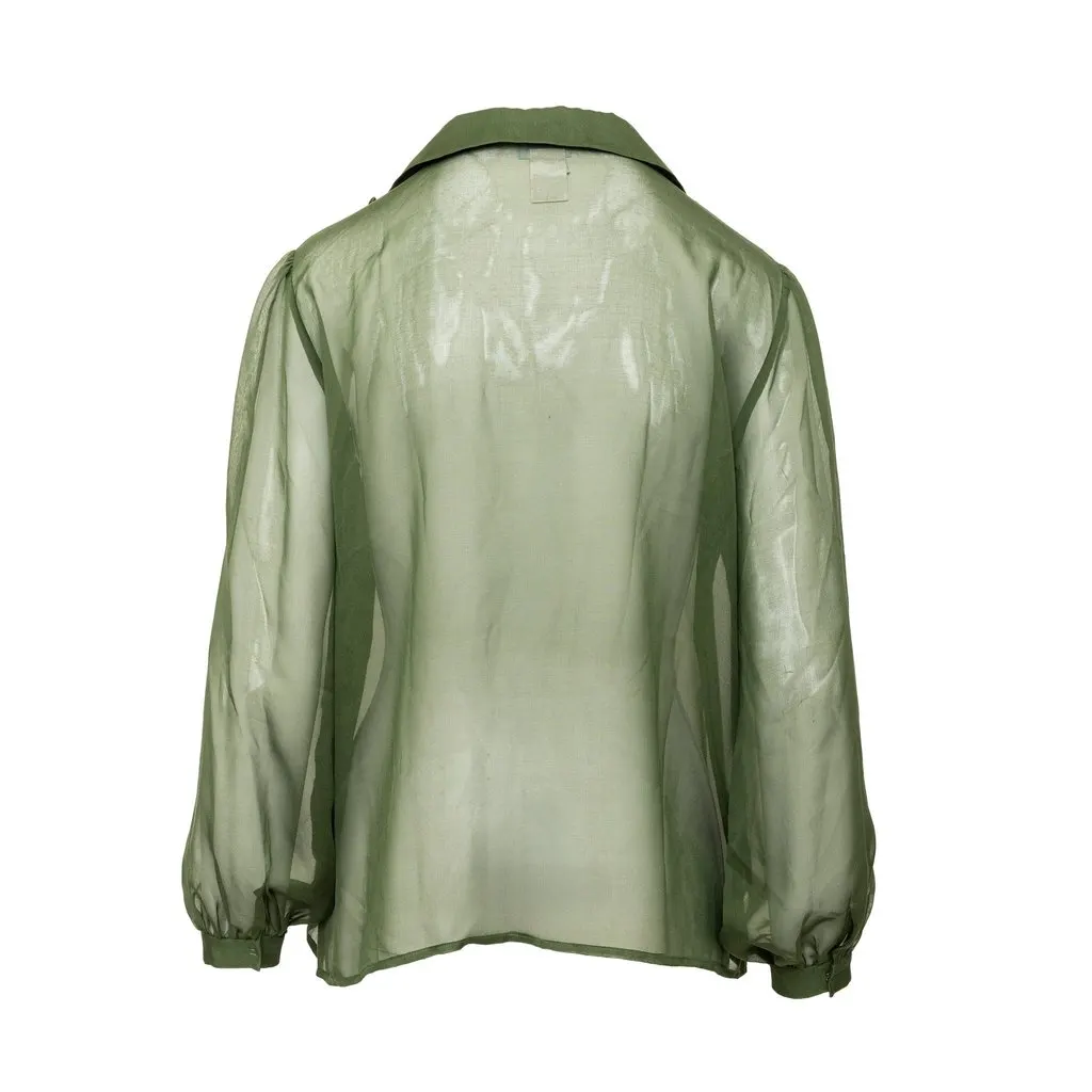 Alberta Ferretti Philosophy di Alberta Ferretti Silk Shirt - '10s Red Silk Good - Inside View