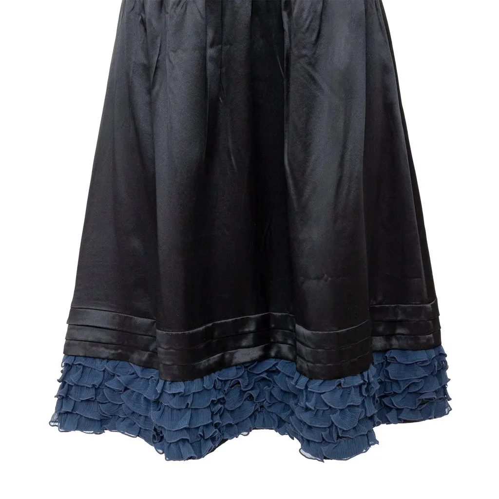 Moschino Cheap and Chic Silk Dress - '10s Black Silk Good - Model View
