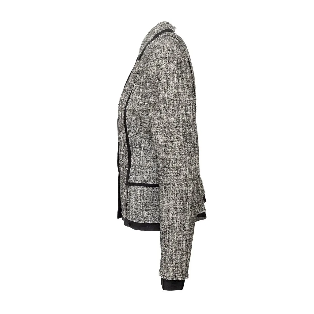 Alberta Ferretti Jacket and Skirt Set - '10s Black Wool Good - Model View