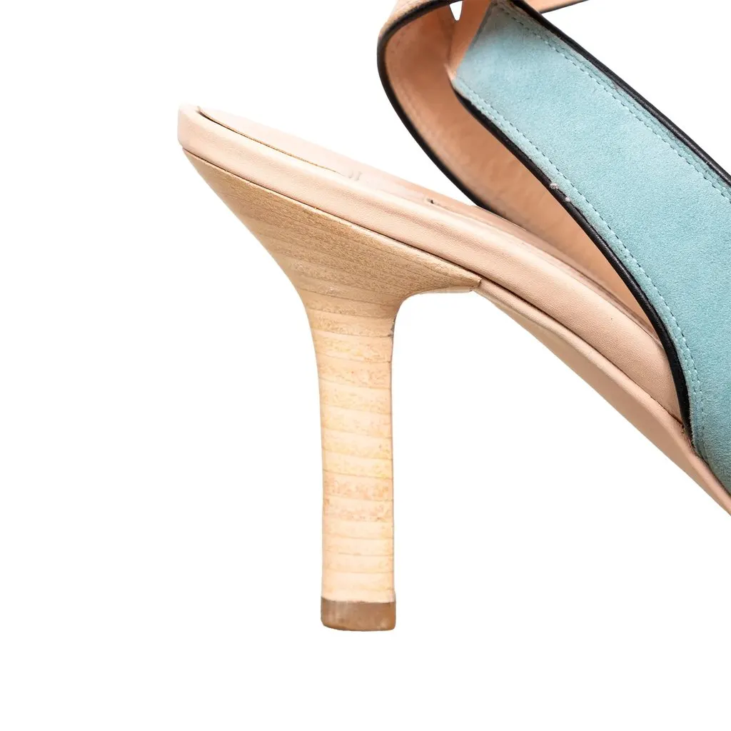 Narciso Rodriguez Colorblock Heels - '10s Beige Good - Box View
