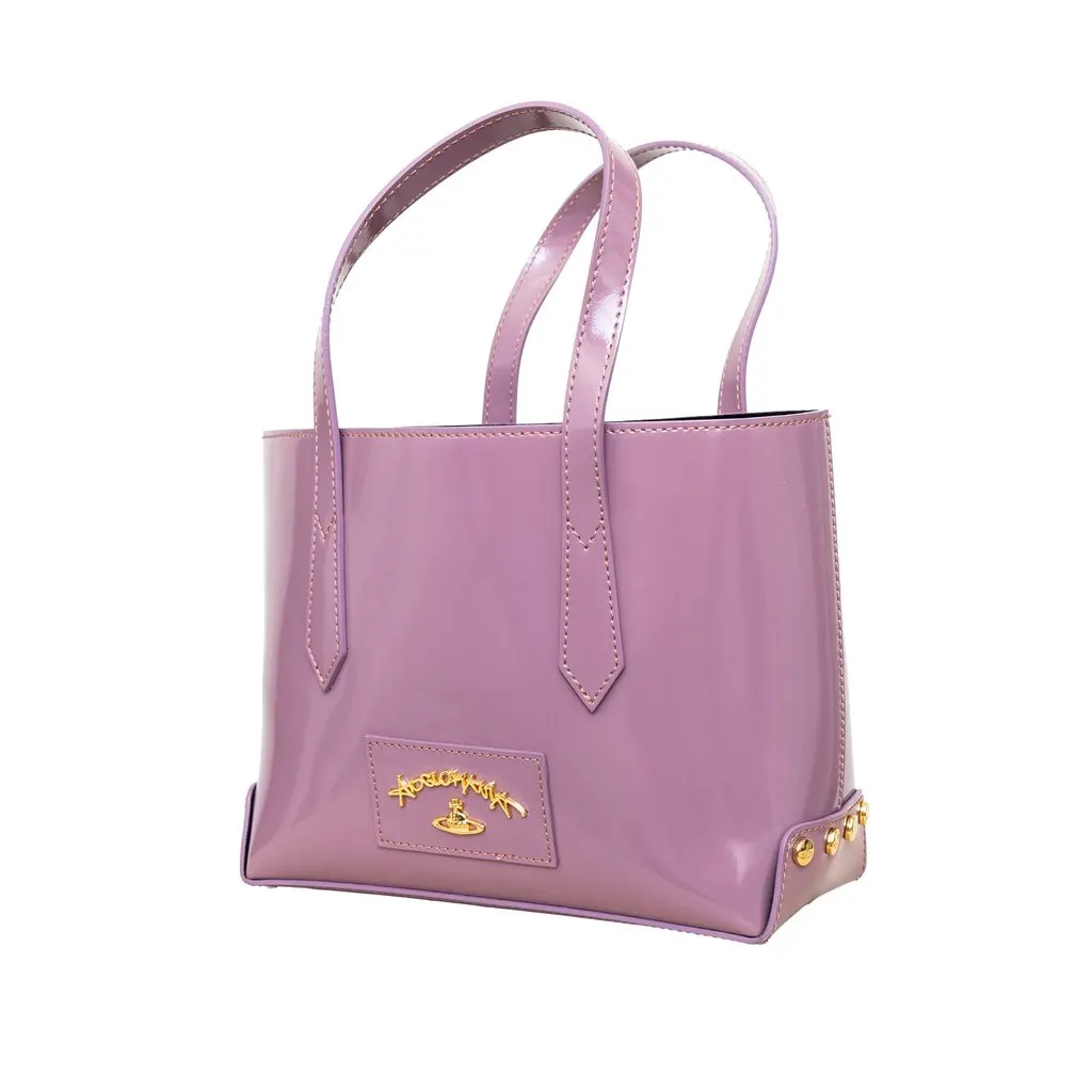 Vivienne Westwood Anglomania Newcastle Tote Bag - '20s Red Leather Good - Inside View