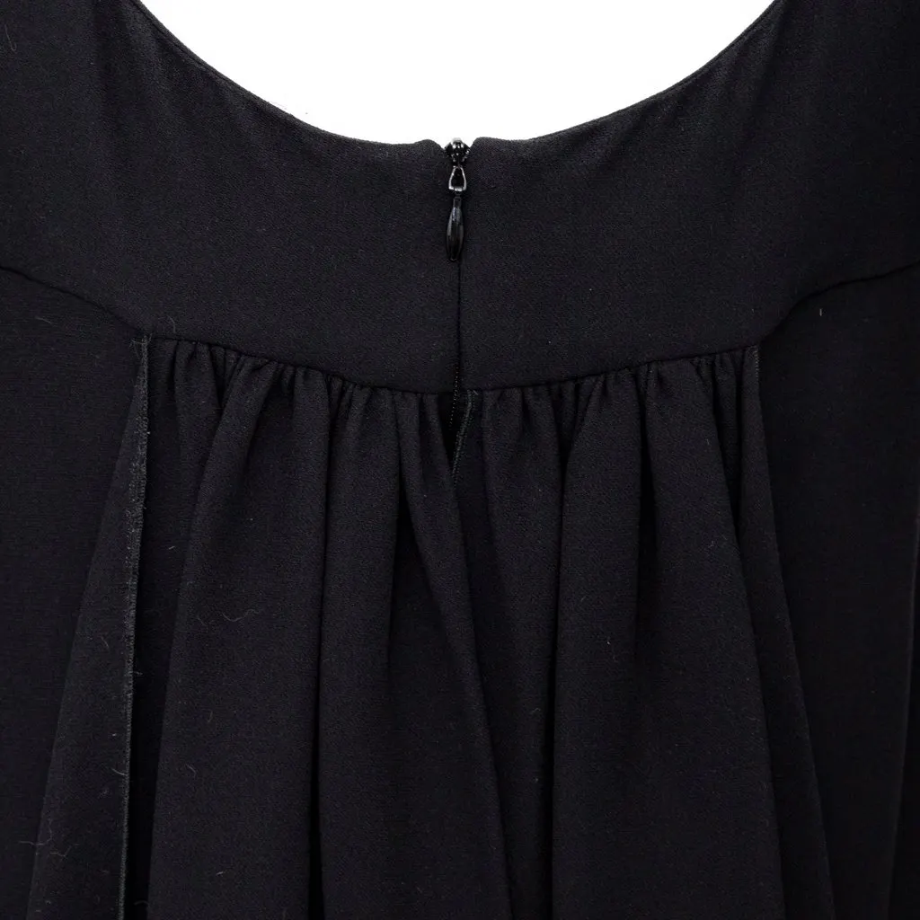 Valentino Silk Dress - '90s Black Silk Good - Box View