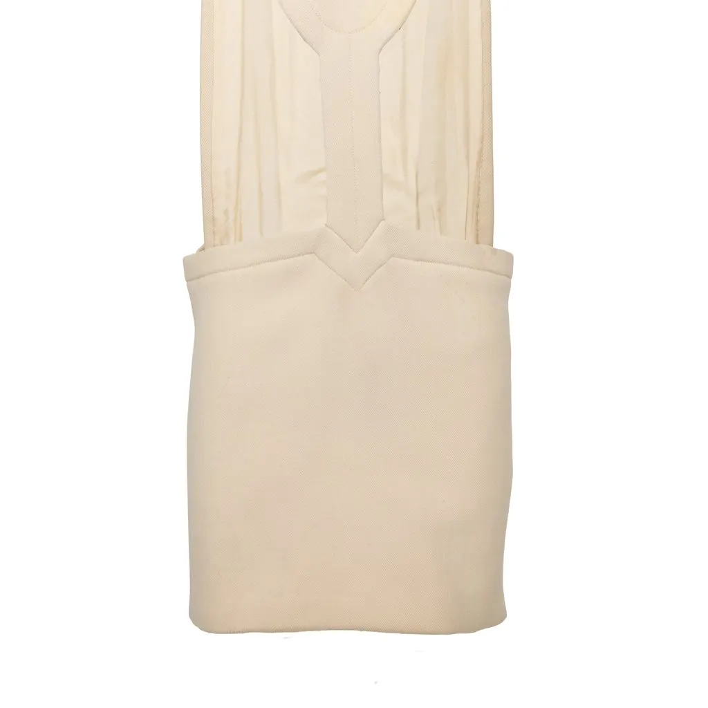 Unsigned Stavropoulos Short Overalls - '60s Beige Wool Good - Box View