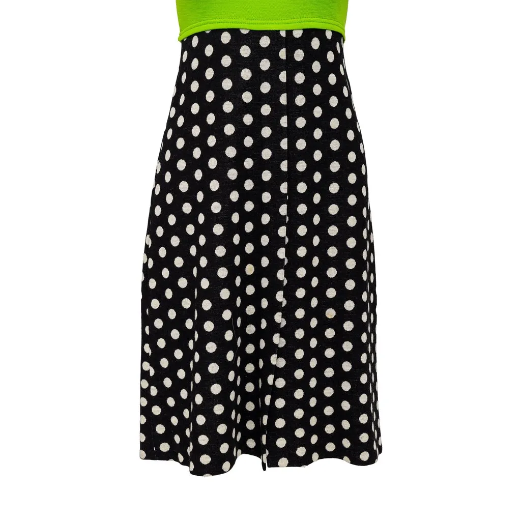 Unsigned Rudi Gernreich Wool Dress - '70s MultiColor Wool Good - Model View