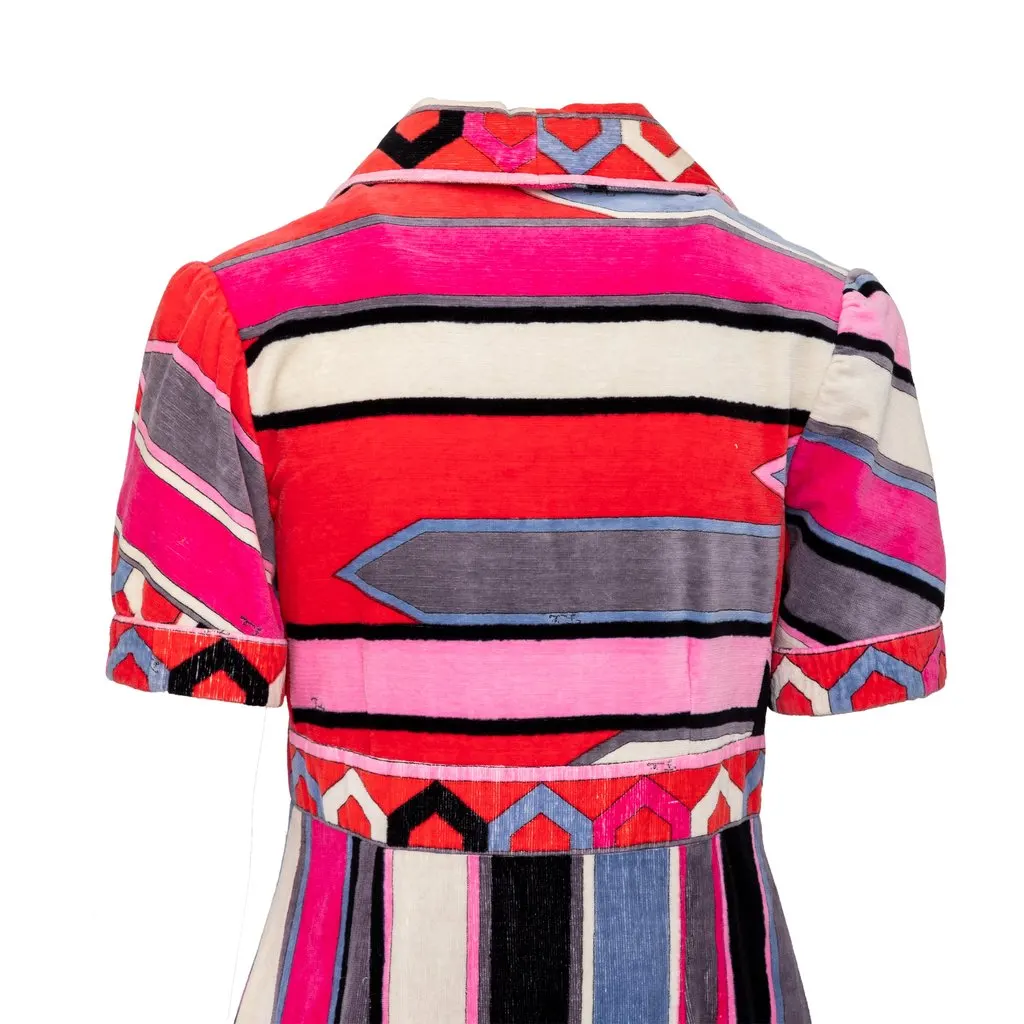 Emilio Pucci Velvet Dress - '90s Red Velvet Good - Model View
