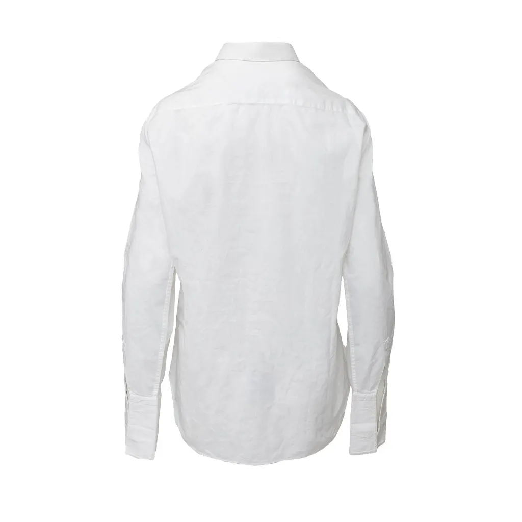 Saint Laurent Tuxedo Shirt - '10s Red Good - Inside View