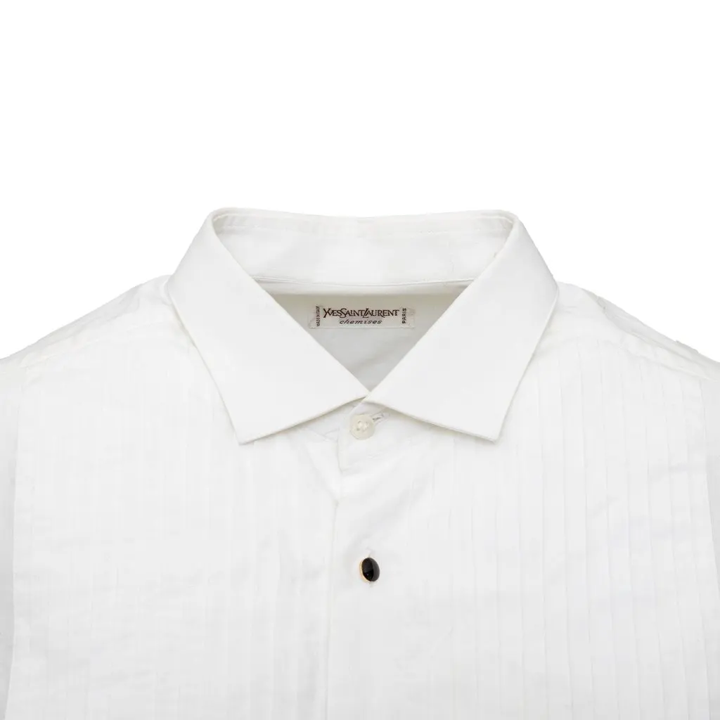 Saint Laurent Tuxedo Shirt - '10s Red Good - Model View