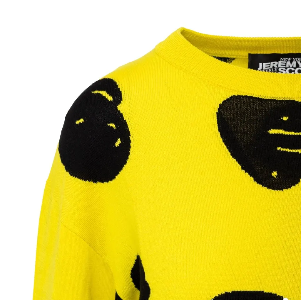 Unsigned Jeremy Scott Abstract Polka Sweatshirt - '10s Black Cotton Good - Box View