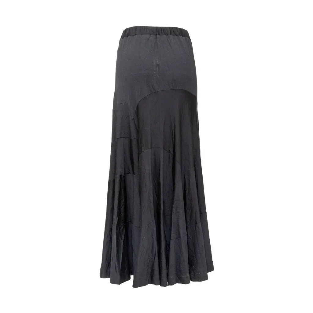 Junya Watanabe Asymmetric Loose Trousers - '10s MultiColor Cotton Good - Model View