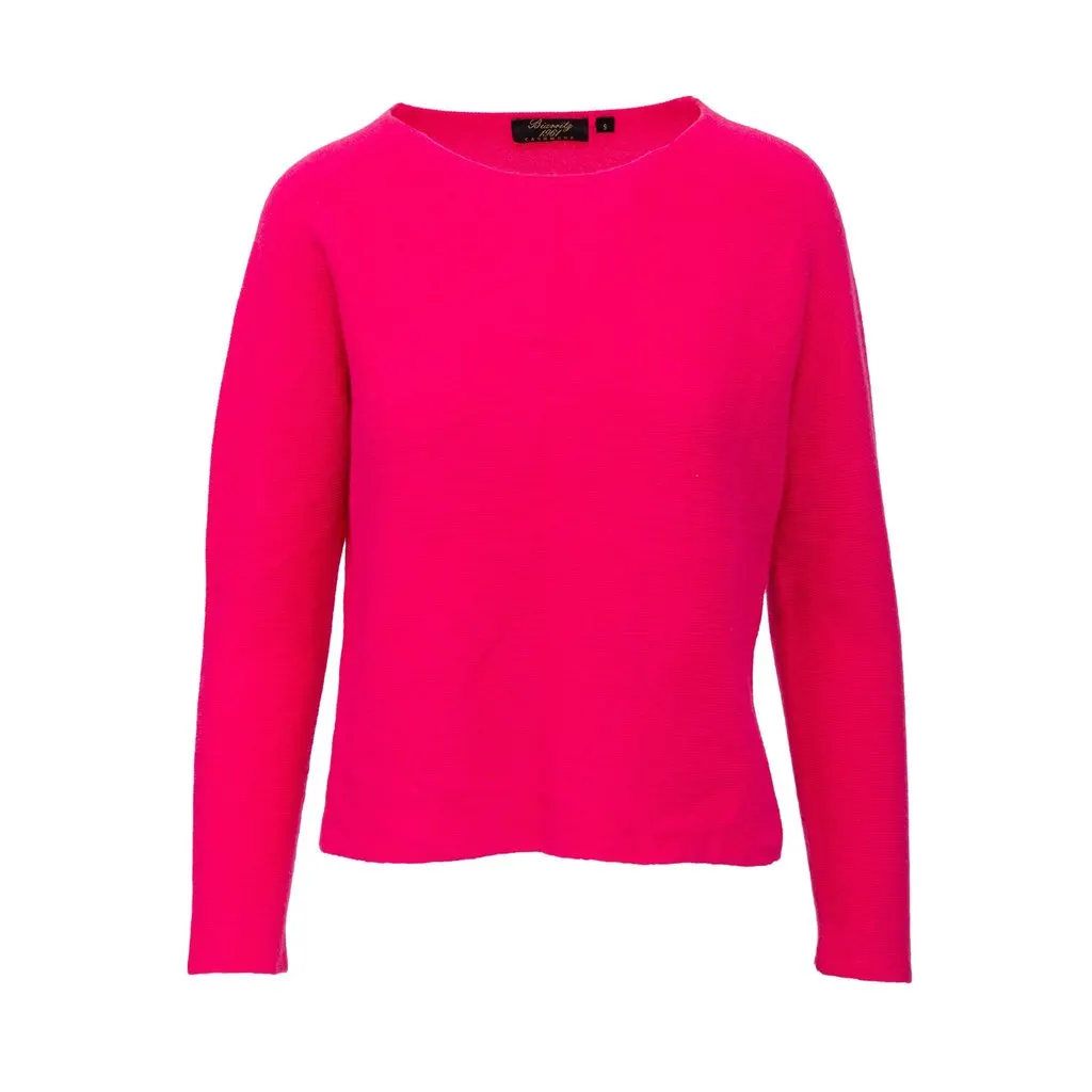 Unsigned Biarritz Cashmere Sweater - '10s Pink Wool Good - Front View