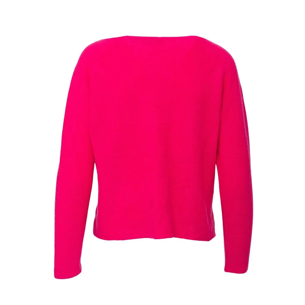 Unsigned Biarritz Cashmere Sweater - '10s Pink Wool Good - Back View