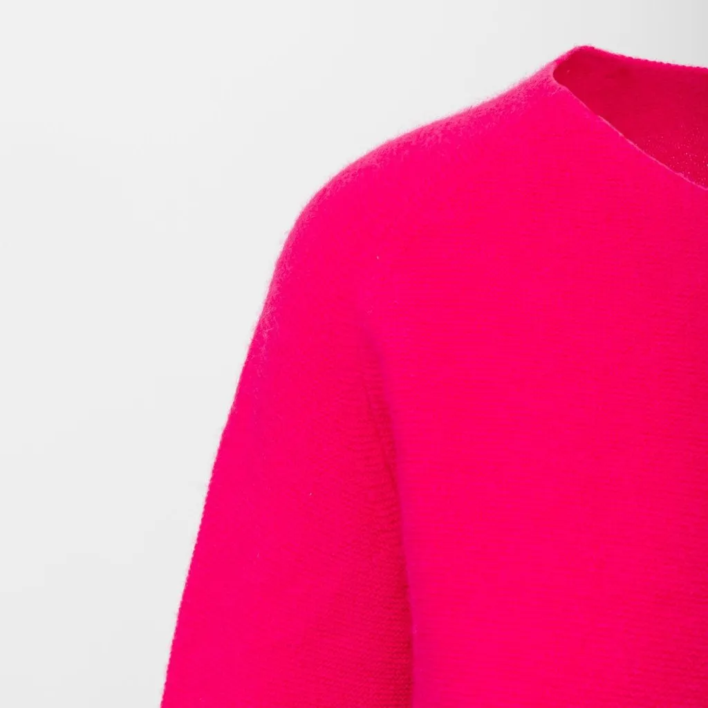 Unsigned Biarritz Cashmere Sweater - '10s Pink Wool Good - Inside View