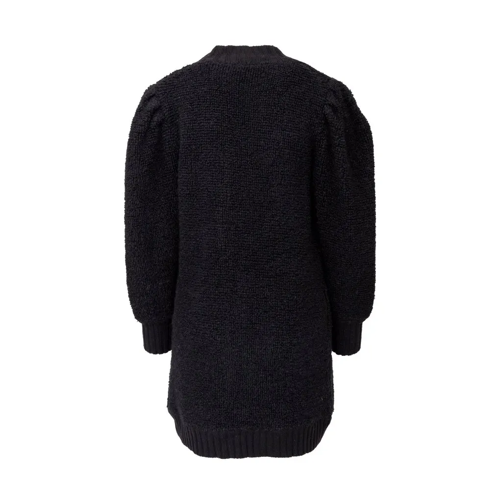 Yves Saint Laurent Tricot Cardigan - '90s Black Wool Good - Back View