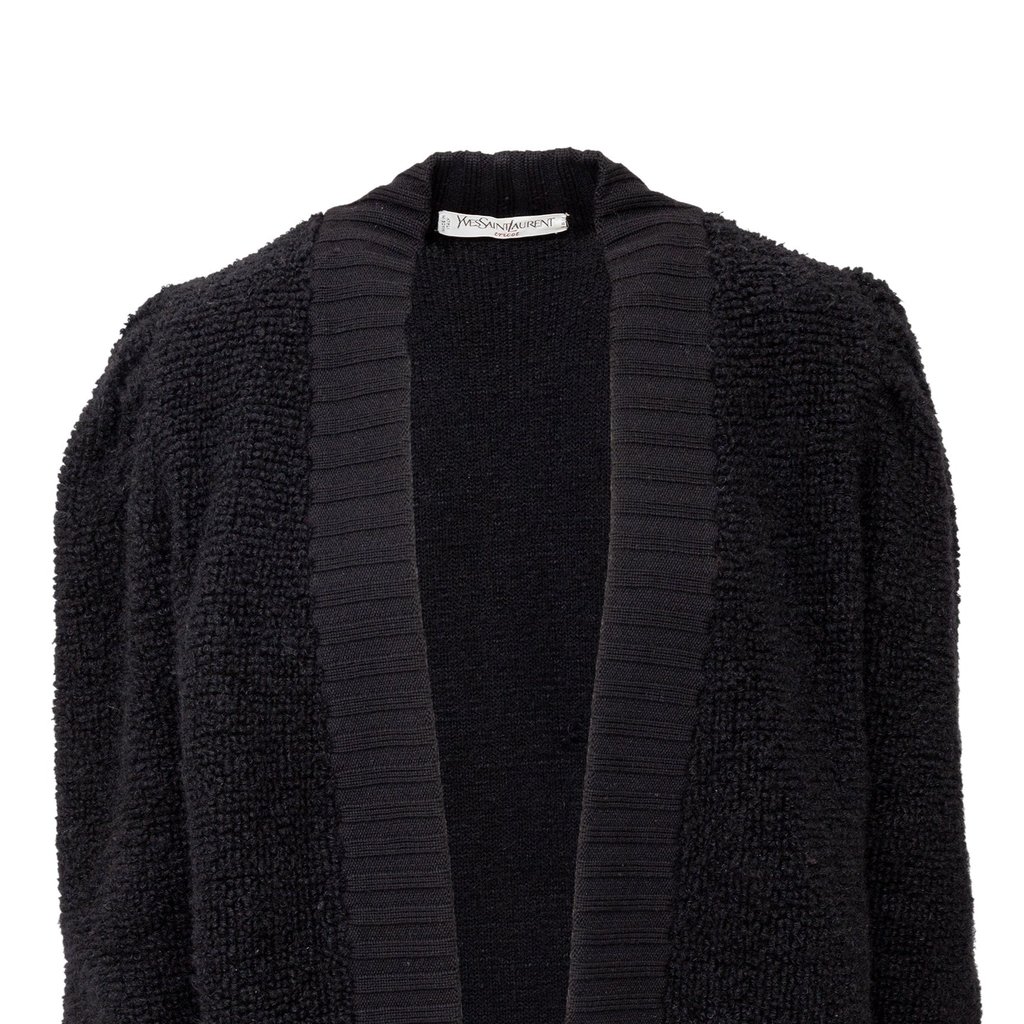 Saint Laurent Tricot Cardigan - '90s Black FR 36 Wool