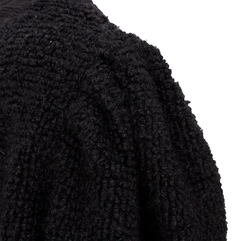 Yves Saint Laurent Tricot Cardigan - '90s Black Wool Good - Box View