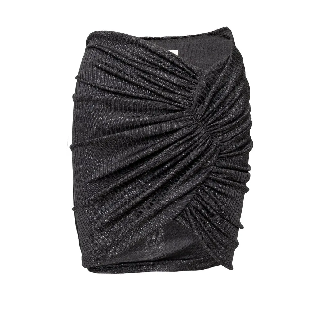 Unsigned Alexandre Vauthier Glitter Mini Skirt - '10s MultiColor Polyester Good - Front View