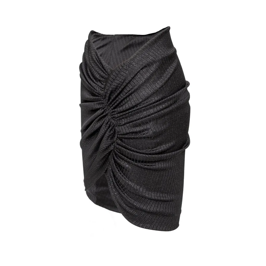 Unsigned Alexandre Vauthier Glitter Mini Skirt - '10s MultiColor Polyester Good - Back View
