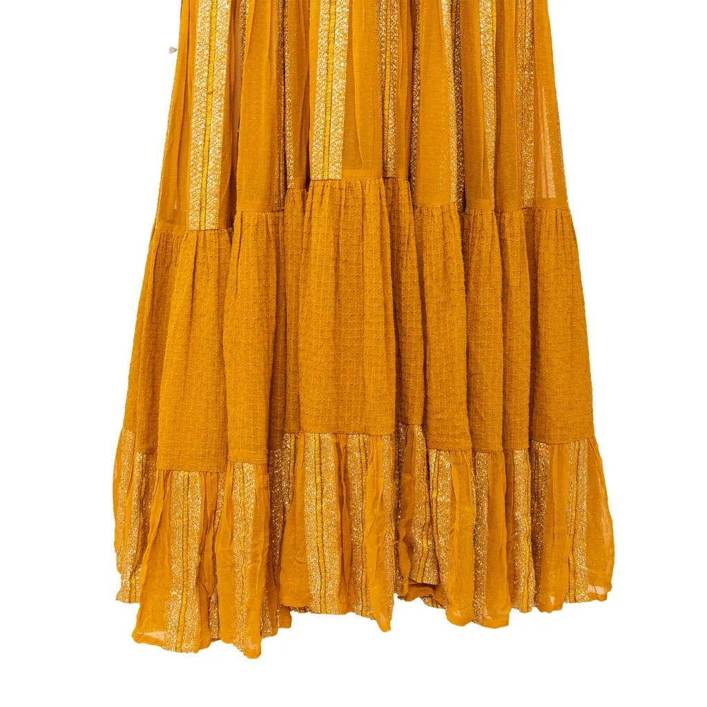 Unsigned Rara Avis by Sonal Verma Boho Long Dress - '10s Red Cotton Good - Box View