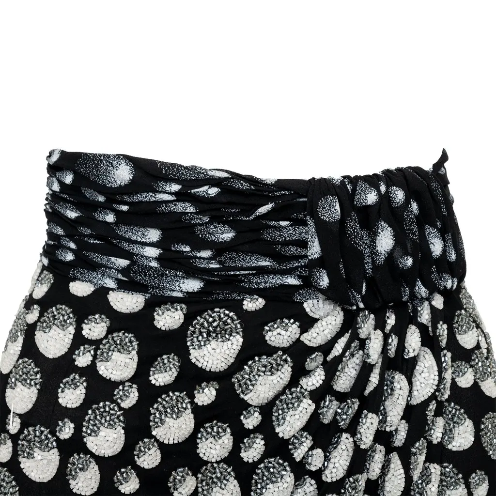 Unsigned Beaded Skirt - '90s White Good - Box View