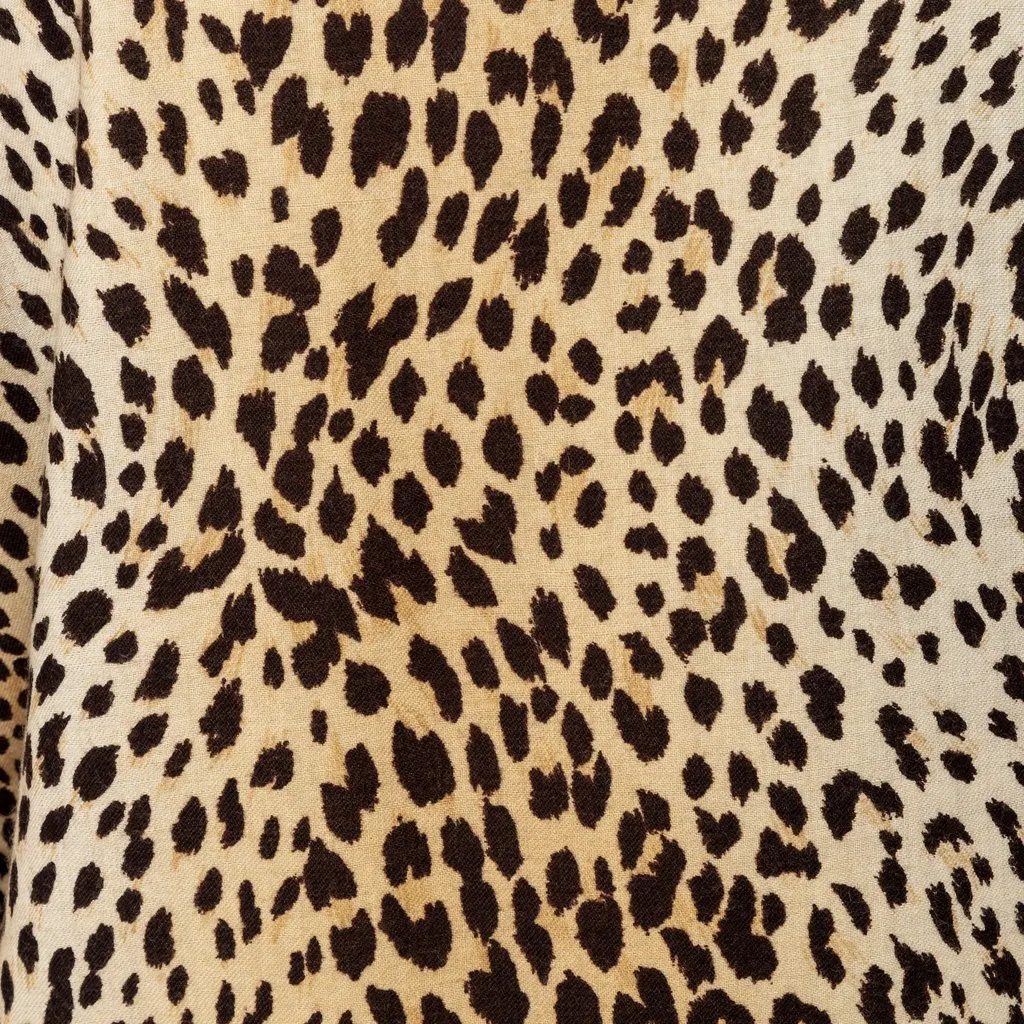 Valentino Miss V Leopard Print Top - '90s MultiColor Wool Good - Box View