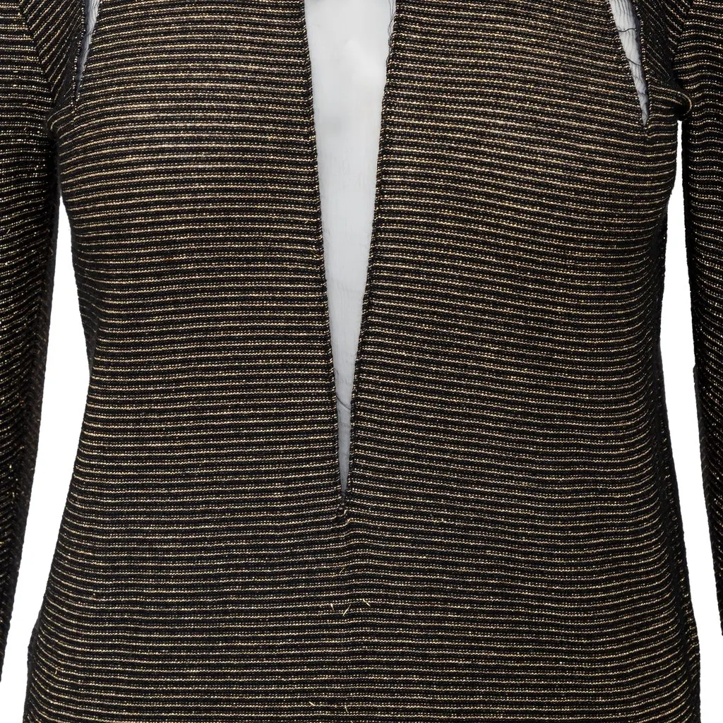 Valentino Boutique Feather Trim Top - '80s Gold Good - Box View