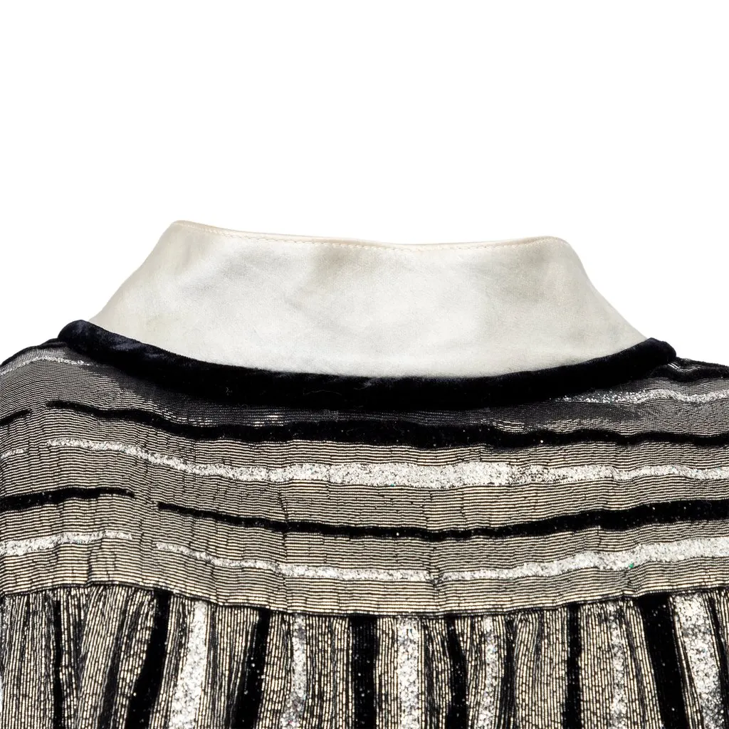 Valentino Night Glitter Shirt - '90s Black Silk Good - Box View