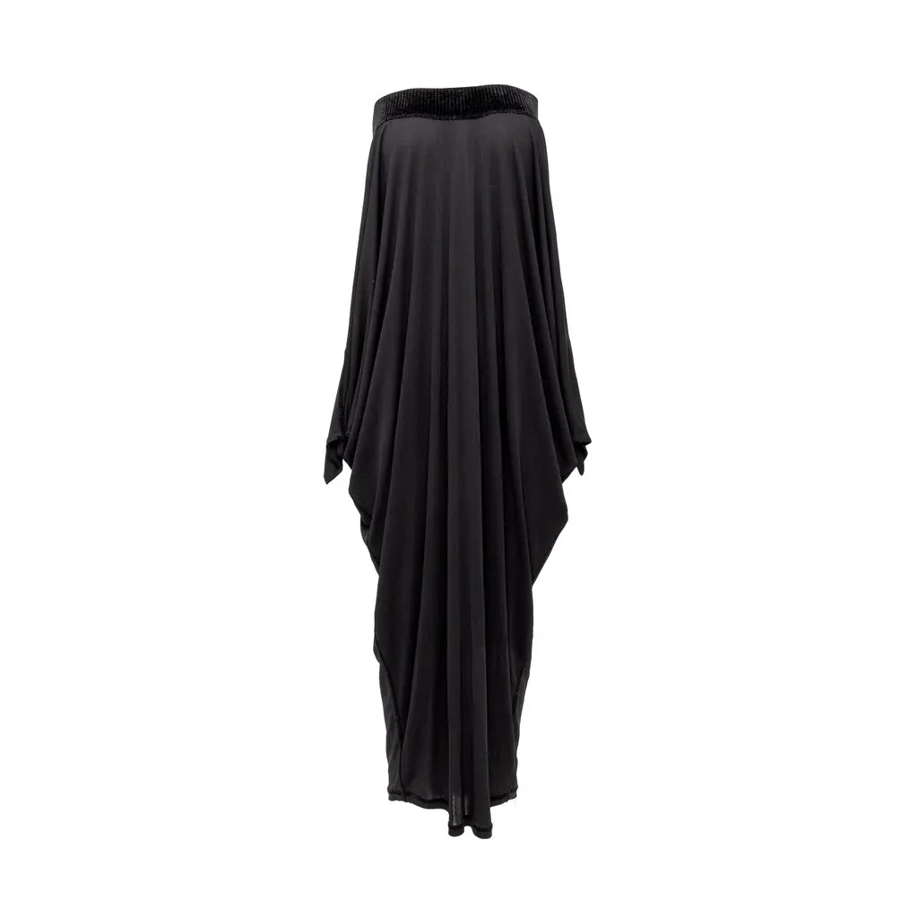 Jean Paul Gaultier Off-shoulder Dress - '00s Black Velvet Good - Model View