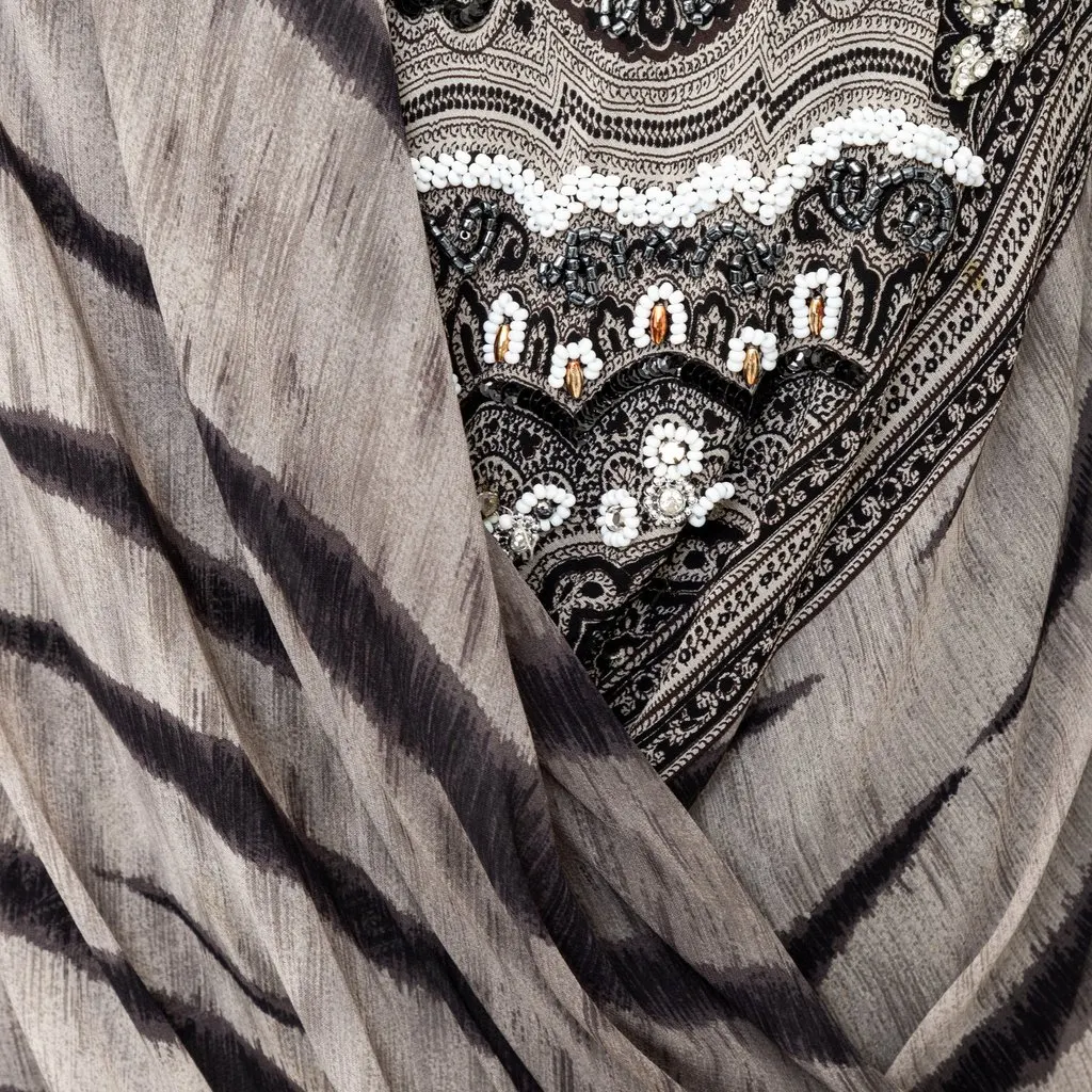 Unsigned Ematite Silk Dress - '00s Black Silk Good - Box View