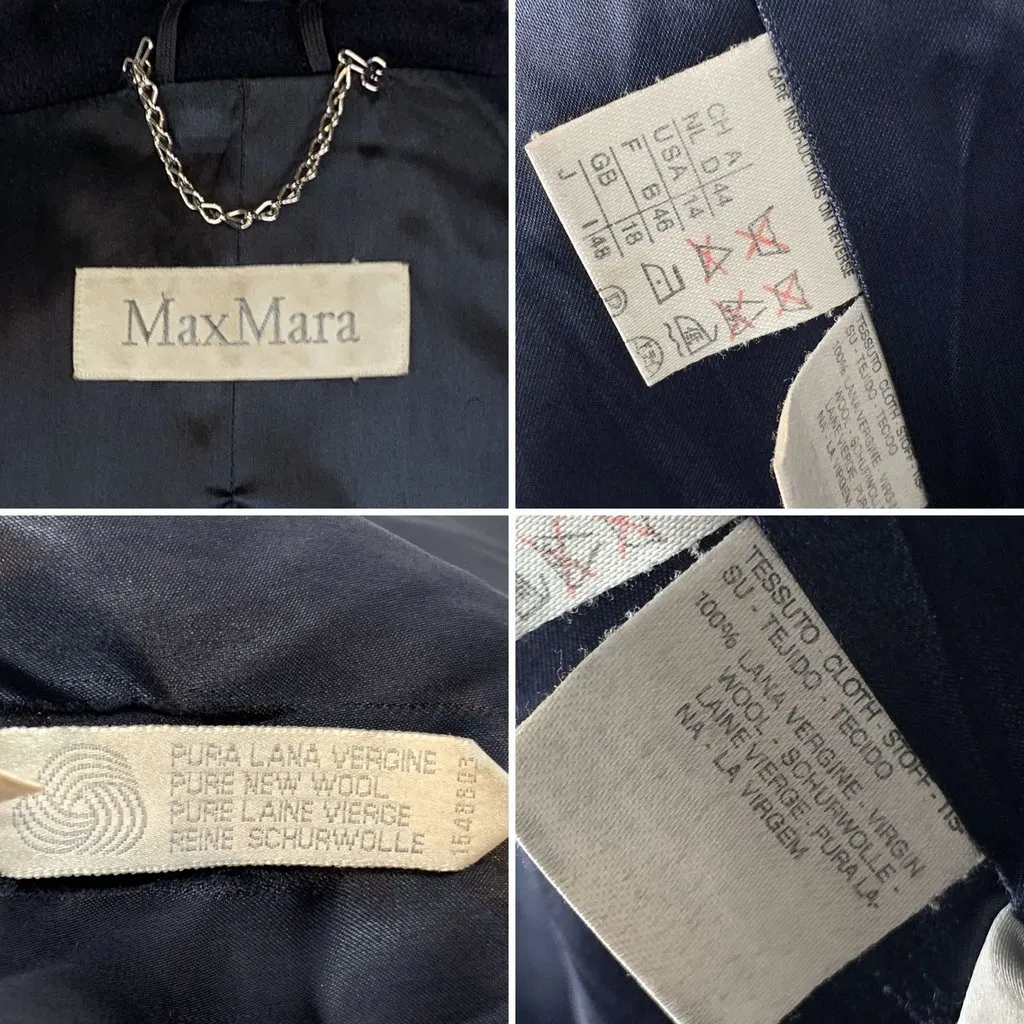Max Mara Max Mara Blue Wool Good - Box View