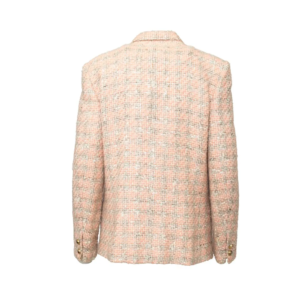 Herno Wool Tweed Set - '80s Grey Wool Good - Model View