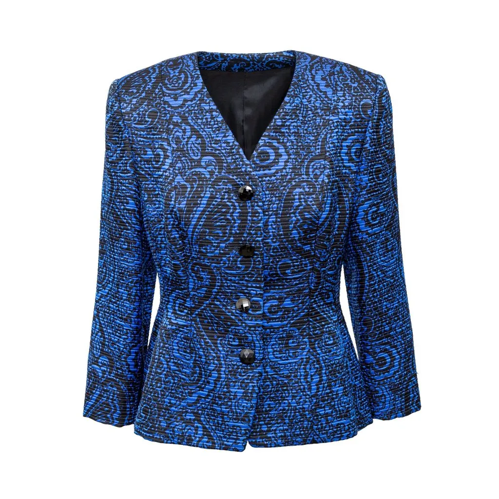 Unsigned Jacquard Set - '80s Black Canvas Good - Inside View