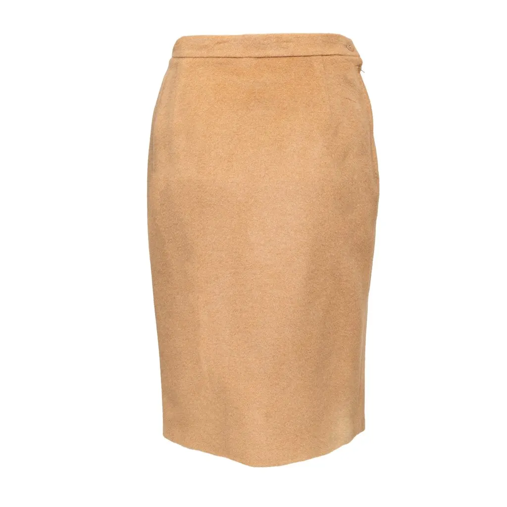 Unsigned Jacket and Skirt Set - '90s Camel Good - Box View
