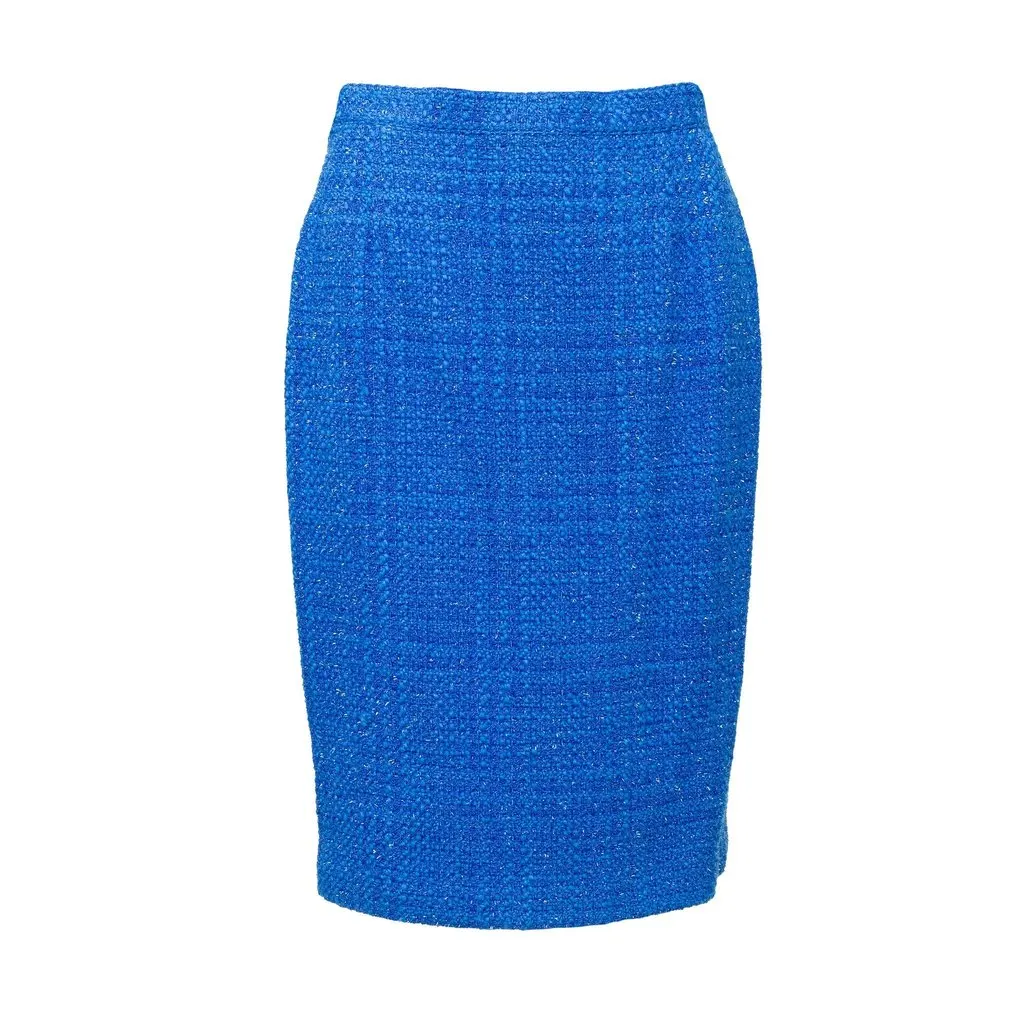 Unsigned M. Claudette Wool Set - '90s Blue Wool Good - Box View