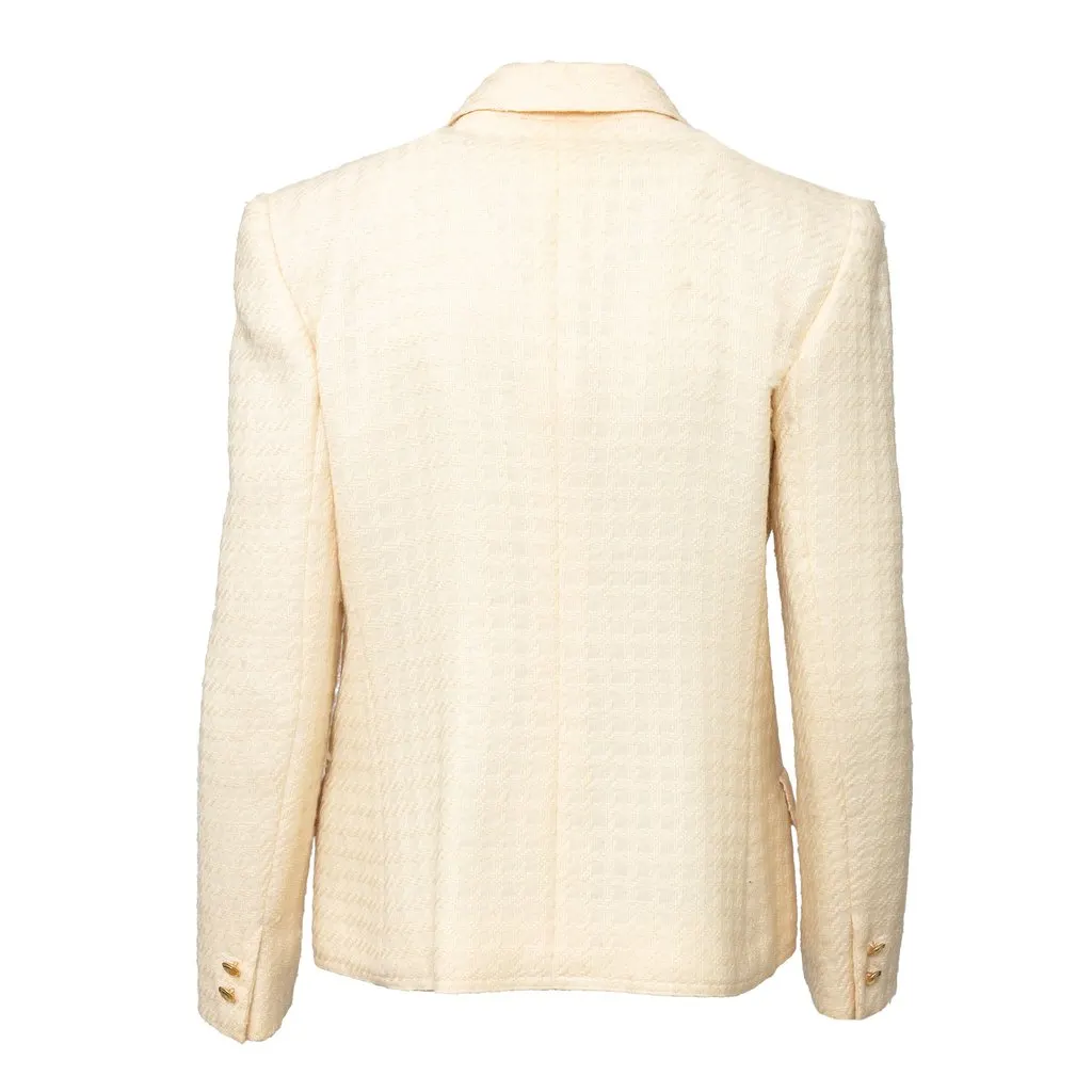 Valentino Miss V Wool Jacket - '80s Red Wool Good - Inside View