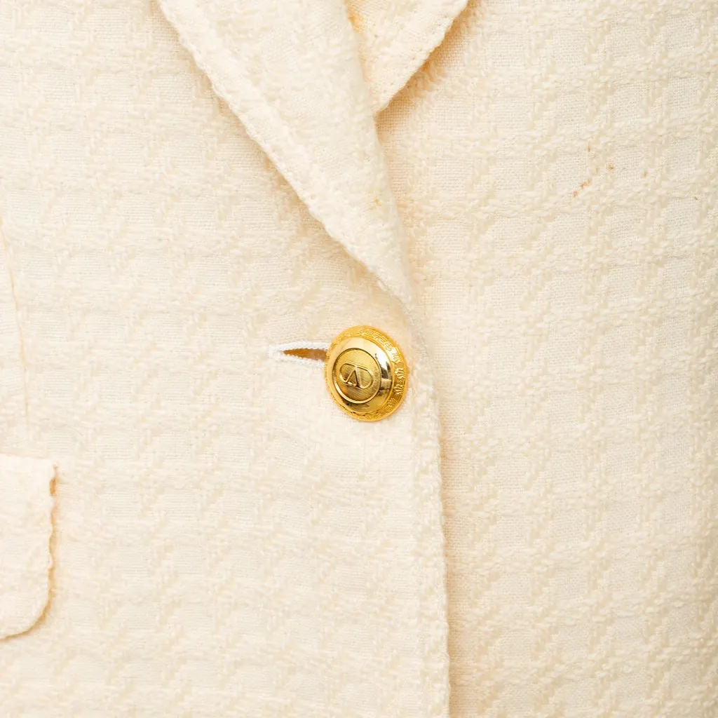 Valentino Miss V Wool Jacket - '80s Red Wool Good - Box View