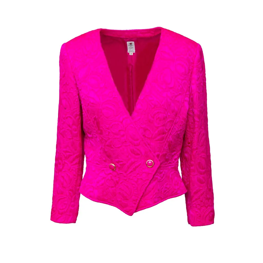 Ungaro Jacquard Set - '90s Pink Canvas Good - Inside View