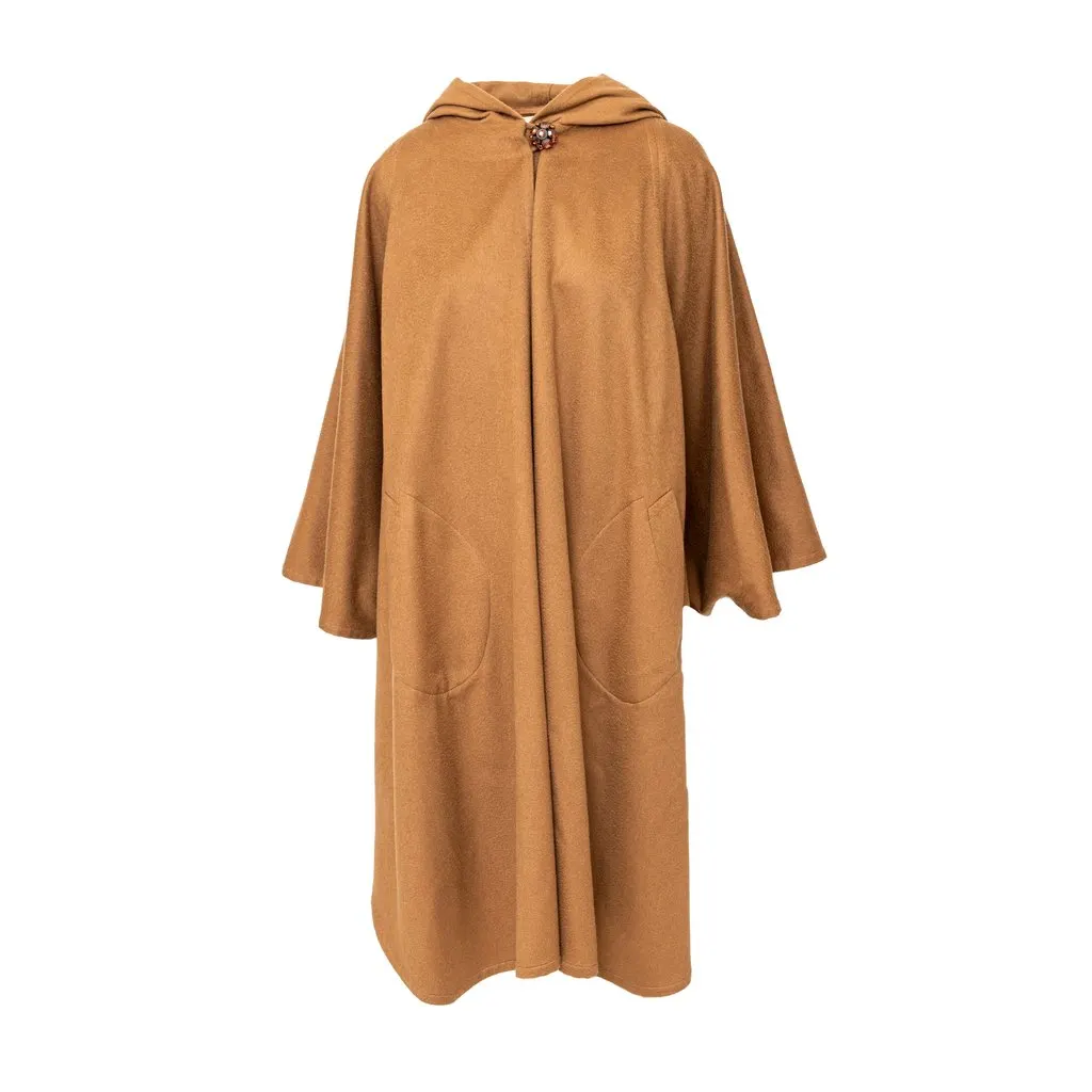 Unsigned Antonio Di Melfi Cape - '90s MultiColor Wool Good - Front View