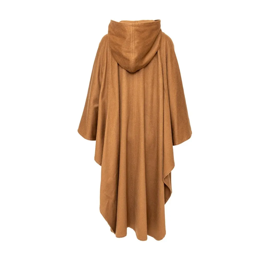 Unsigned Antonio Di Melfi Cape - '90s MultiColor Wool Good - Back View