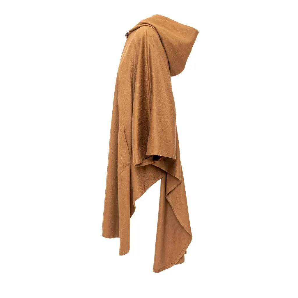 Unsigned Antonio Di Melfi Cape - '90s MultiColor Wool Good - Inside View